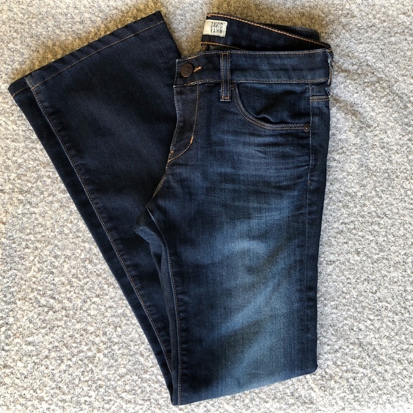 David Kahn Dark Wash Denim Skinny Boot Cut Jeans 26 - Picture 3 of 7